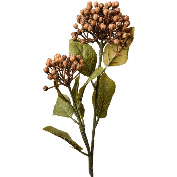 Clayre & Eef 6PL0386BE Künstliche Blume 8x7x53 cm Braun Grün Dekozweig