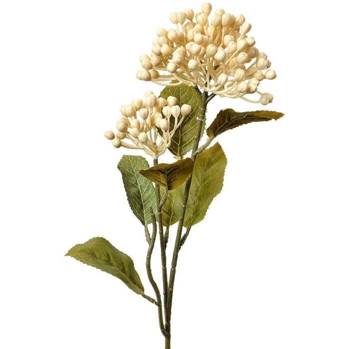 Clayre & Eef 6PL0386W Künstliche Blume Beige Grün 8x7x53 cm Kunststoff