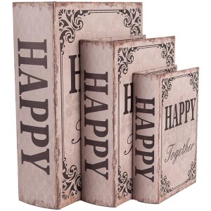 Clayre & Eef 66255 Aufbewahrungsbox 3er Set Retro...