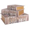 Clayre & Eef 66258 Aufbewahrungsbox Set 3er Retro Vintage Holz Beige Braun