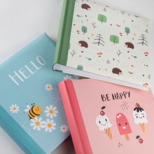 Album pentru copii Walther Hello Bee Albastru 26x25 cm 50 pagini glassine foi de protecție