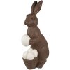 Clayre & Eef 5MG0055 Dekoration Kaninchen Braun Weiß 47x25x82 cm Landhausstil