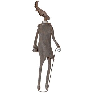 Clayre & Eef Figurină decorativă ren maro gri 84 cm stil rustic