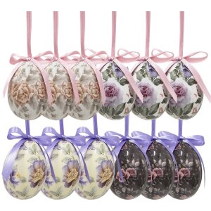 Clayre & Eef 65903 Dekoration Hänger Ei Set 12...