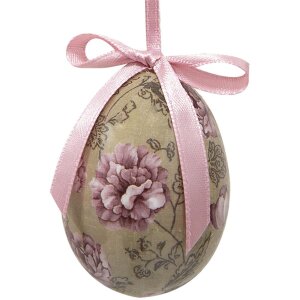 Clayre & Eef 65905 Decorațiune ouă suspendate set 12 aspect vintage Ø 4x5 cm