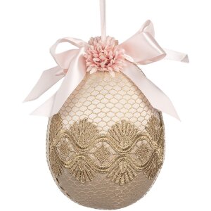 Clayre & Eef 65918 Dekoration hängendes Ei Beige...