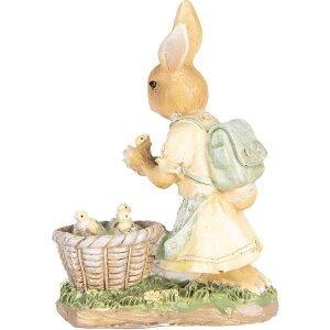 Clayre & Eef 6PR5452 Decorațiune Iepure 10x6x13 cm Poliresină Bej Galben