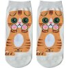 Juleeze JZSSK0010 Socken Katzenmotiv Weiß Größe 36-41