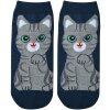 Juleeze șosete pisică motiv albastru închis gri dimensiune 3641