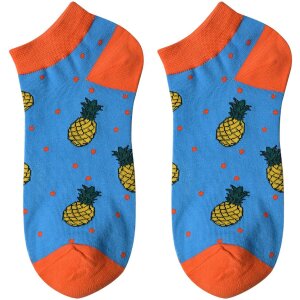 Juleeze JZSSK0017 Sneaker-Socken Blau Orange...