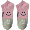 Juleeze JZSSK0020 șosete roz gri smiley motiv dimensiune 3641