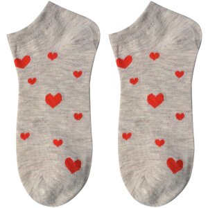 Juleeze JZSSK0026 Socken Herzmuster Beige...