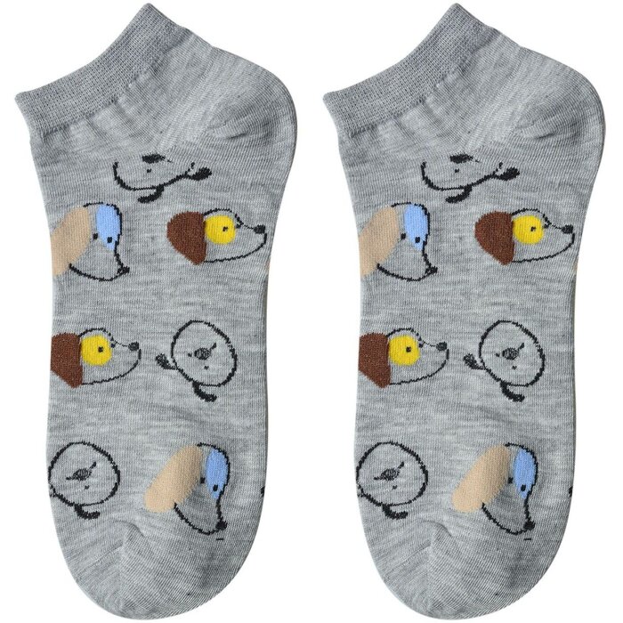 Juleeze JZSSK0027 șosete gri motiv câine dimensiune 36-41