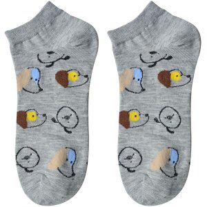 Juleeze JZSSK0027 Socken Grau Hundemotiv Größe...