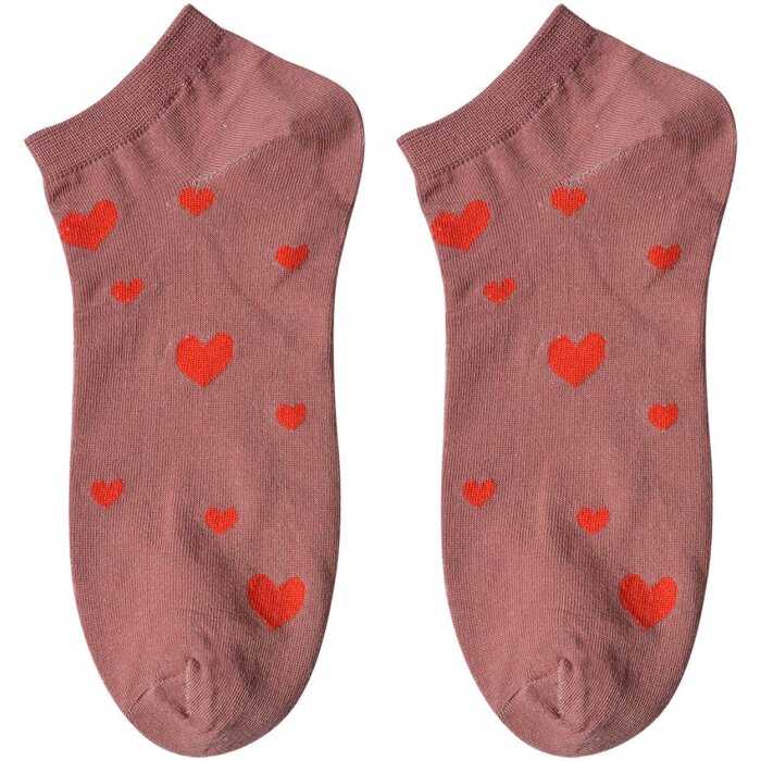 Juleeze JZSSK0028 șosete roz roșu inimi dimensiune 3641
