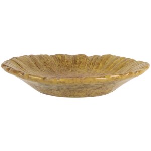 Clayre & Eef 6CE2161 Bol Floare galben-portocaliu Ø 14x3 cm ceramică botanică