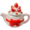 Clayre & Eef Ceainic Strawberry Cake Roz 17x10x13 cm 325 ml