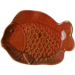 Clayre & Eef 6CE2162 Schale Fisch Keramik Orange...
