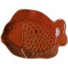 Clayre & Eef 6CE2162 Bol pește ceramică portocaliu 16x11x3 cm