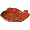 Clayre & Eef 6CE2162 Bol pește ceramică portocaliu 16x11x3 cm