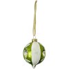 Clayre & Eef 6GL4709 globuri pentru pomul de Crăciun sticlă verde alb Ø 5x7 cm stil country