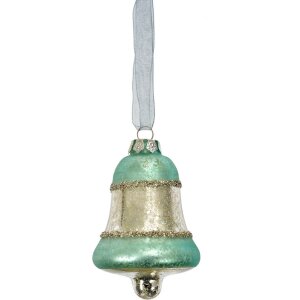 Clayre & Eef 6GL4710BL Weihnachtsanhänger Glas...