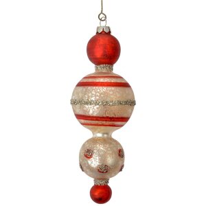 Clayre & Eef 6GL4712 Weihnachtsanhänger Glas...