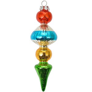 Clayre & Eef 6GL4713 Weihnachtsanhänger Glas...