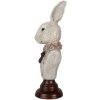 Clayre & Eef 6PR5362 Decorațiune bust iepure gri 13x12x39 cm