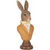Clayre & Eef 6PR5363 Decorațiune Bust Iepure Brown Orange 7x5x19 cm