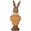 Clayre & Eef 6PR5363 Decorațiune Bust Iepure Brown Orange 7x5x19 cm