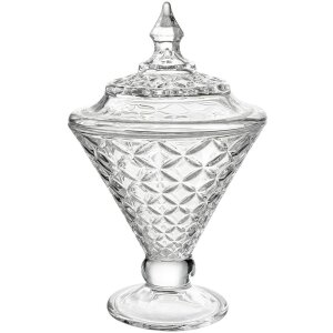 Clayre & Eef Bonbonniere Glas Ø12x19cm mit...