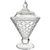 Clayre & Eef Bonbonniere Glas Ø12x19cm mit Deckel Transparent