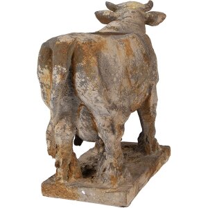 Clayre & Eef 6MG0110 Ghiveci de flori în formă de vacă gri-bej 36x15x28 cm aspect antic