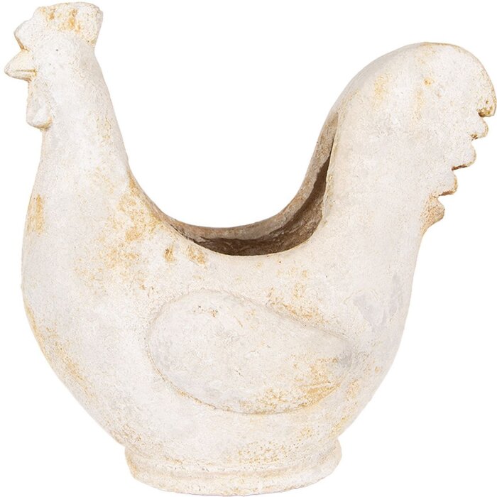 Clayre & Eef 6MG0115 Decorațiune Ghiveci de flori bej maro 36x18x35 cm