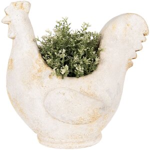 Clayre & Eef 6MG0115 Decorațiune Ghiveci de flori bej...