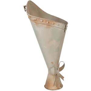 Clayre & Eef Ghiveci decorativ fier vintage verde maro 50 cm