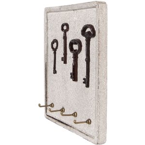 Clayre & Eef 6H2399 Tablă chei Bej Maro 22x5x25 cm...