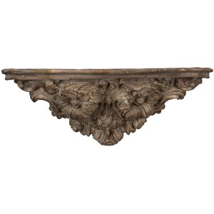 Clayre & Eef 5MG0059 Consola de perete Maro-Gri...