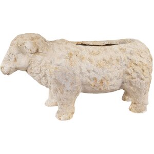 Clayre & Eef 6MG0114 Dekoration Blumentopf Beige...