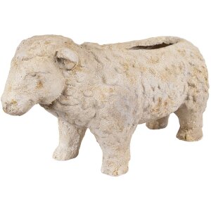 Clayre & Eef 6MG0114 Dekoration Blumentopf Beige...