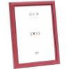 Ramă Foto Deknudt S236F4 Roșie Lemn 10x15 cm Stil Rustic