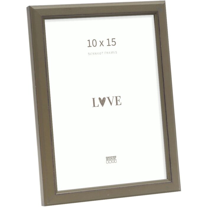 Ramă Foto Deknudt S236F8 Kaki Lemn 10x15 cm Rustic