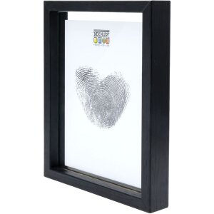 Ramă foto Deknudt S68SG2 cu efect de plutire, lemn negru, 15x20 cm