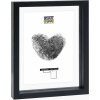 Ramă foto Deknudt S68SG2 cu efect de plutire, lemn negru, 15x20 cm