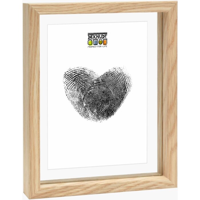 Rama Foto Deknudt S68SG2 Sticlă cu Lemn, Efect Plutire 20x30 cm