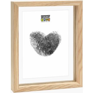 Rama Foto Deknudt S68SG2 Sticlă cu Lemn, Efect Plutire 20x30 cm