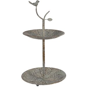 Clayre & Eef 6Y5658 Etagere Metall Grün-Braun...