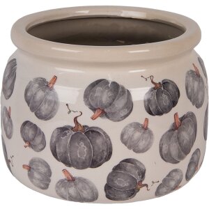 Clayre & Eef 6CECSP0001L Ghiveci de flori Ceramică Bej Gri Ø 20x15 cm Stil rustic