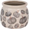 Clayre & Eef 6CECSP0001M Blumentopf Keramik Beige Grau Ø 16x13 cm Landhausstil